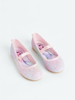 H&M Disney Frozen Glittery Ballet Flats Size 7.5